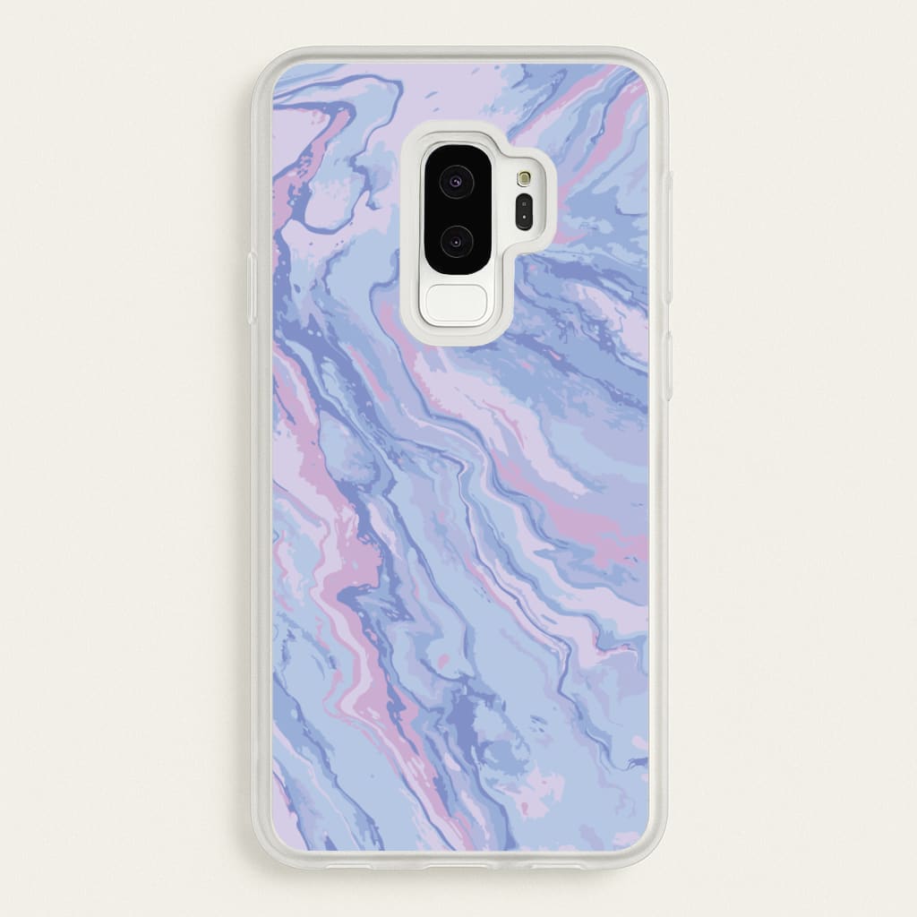 Purple Cloudy Marble - Marble Phone Case for Galaxy S9 Plus