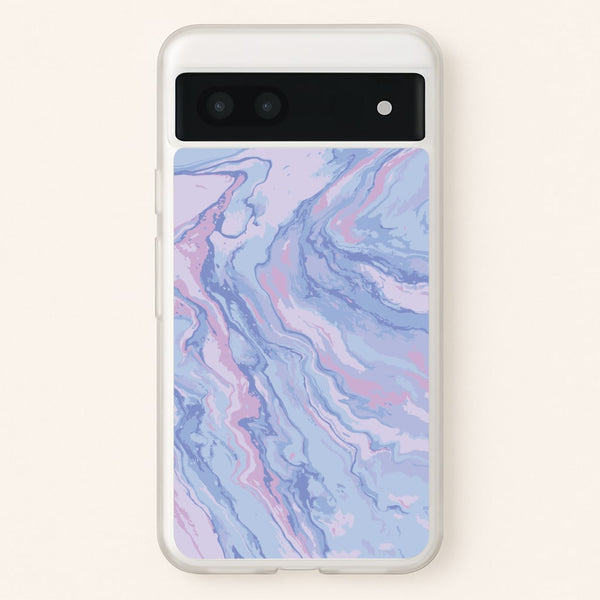 Purple Cloudy Marble - Marble Phone Case for Google Pixel 6a