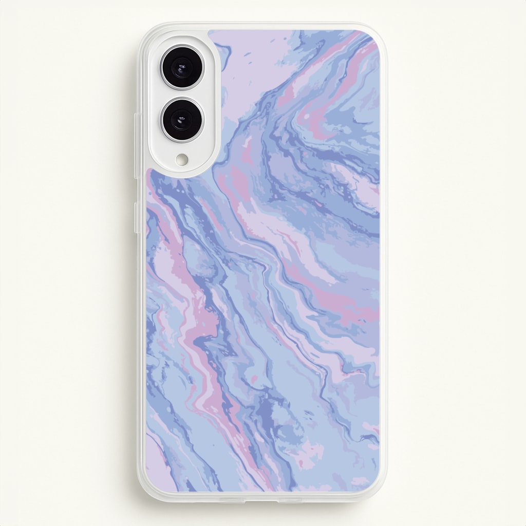 Purple Cloudy Marble - Marble Phone Case for Galaxy S25 Edge