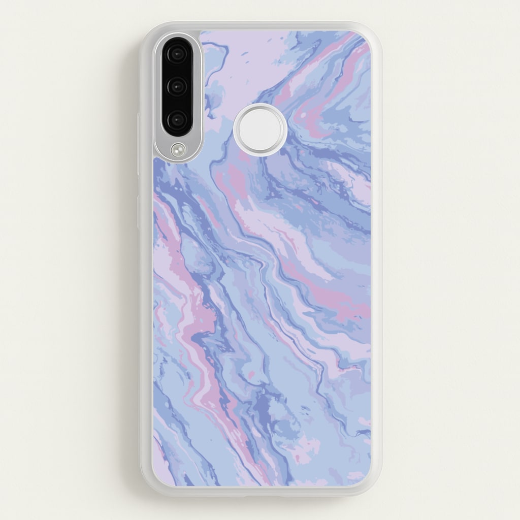 Purple Cloudy Marble - Marble Phone Case for Huawei P30 Lite