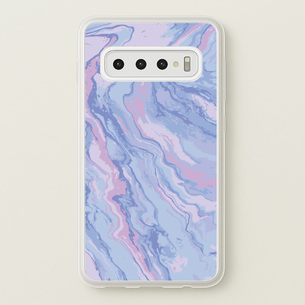 Purple Cloudy Marble - Marble Phone Case for Galaxy S10 Plus