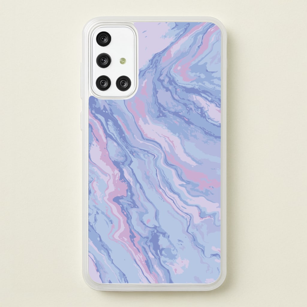 Purple Cloudy Marble - Marble Phone Case for Galaxy A71