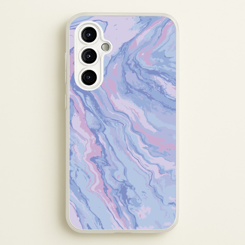 Purple Cloudy Marble - Marble Phone Case for Galaxy A54