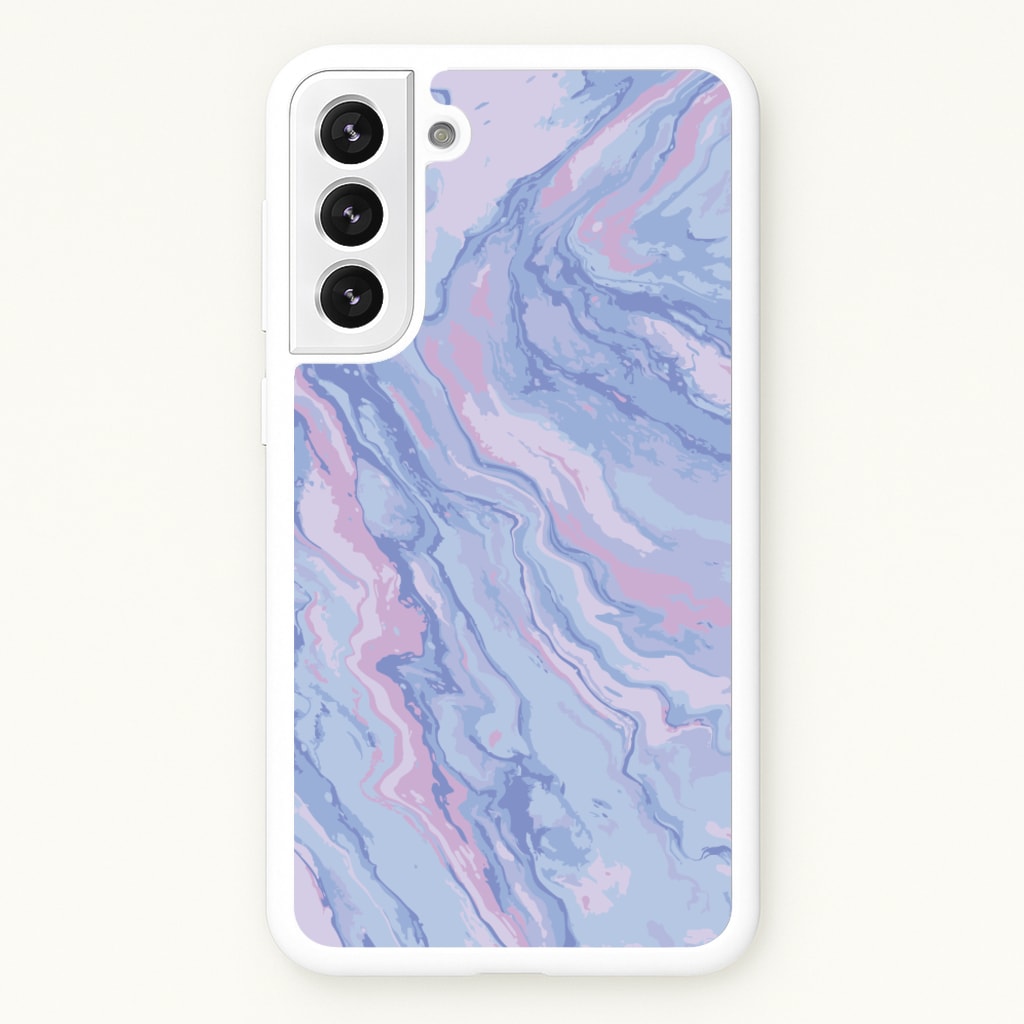 Purple Cloudy Marble - Marble Phone Case for Galaxy S22 Plus