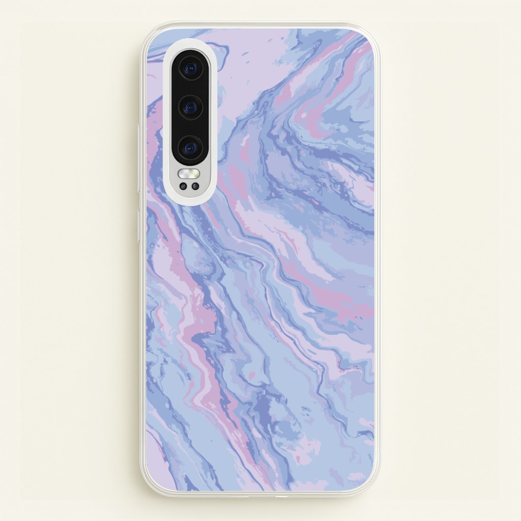 Purple Cloudy Marble - Marble Phone Case for Huawei P30
