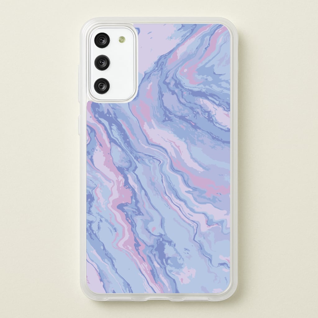 Purple Cloudy Marble - Marble Phone Case for Galaxy S20
