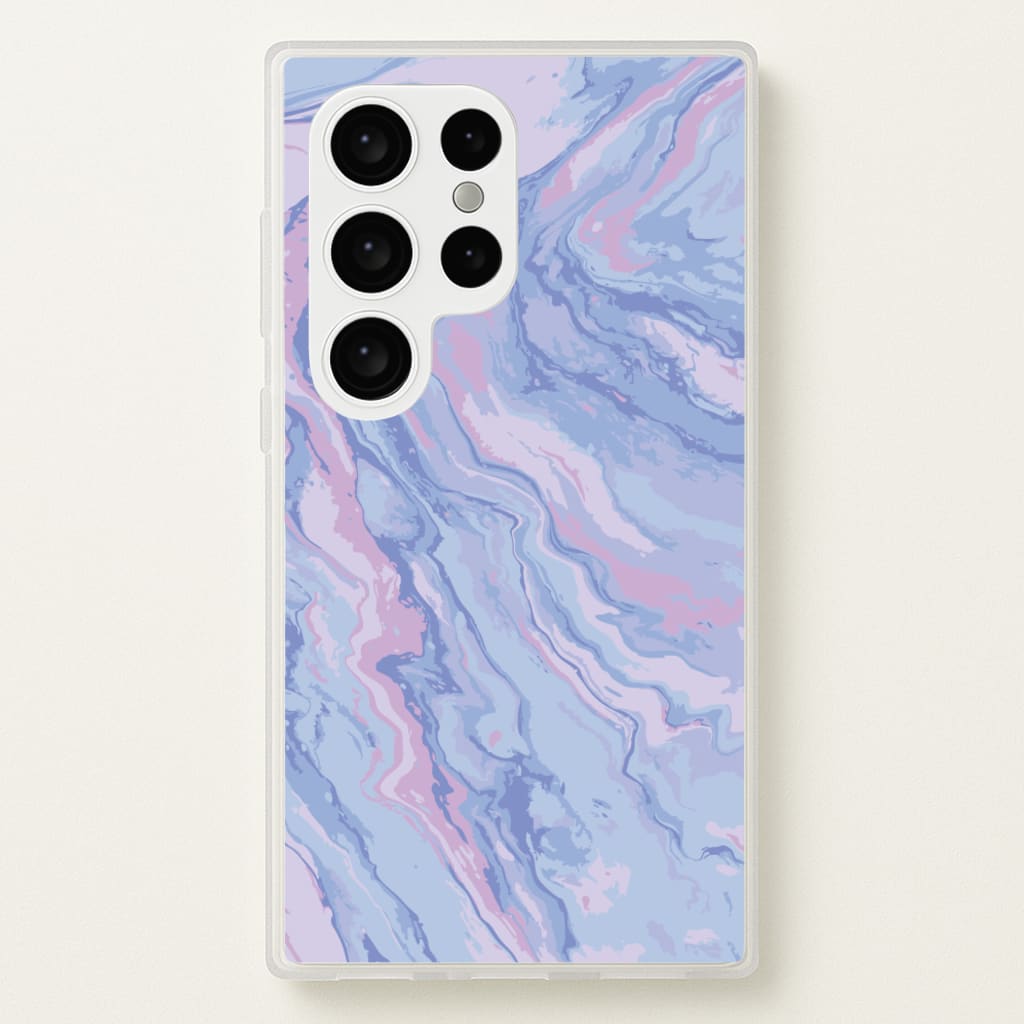 Purple Cloudy Marble - Marble Phone Case for Galaxy S24 Ultra