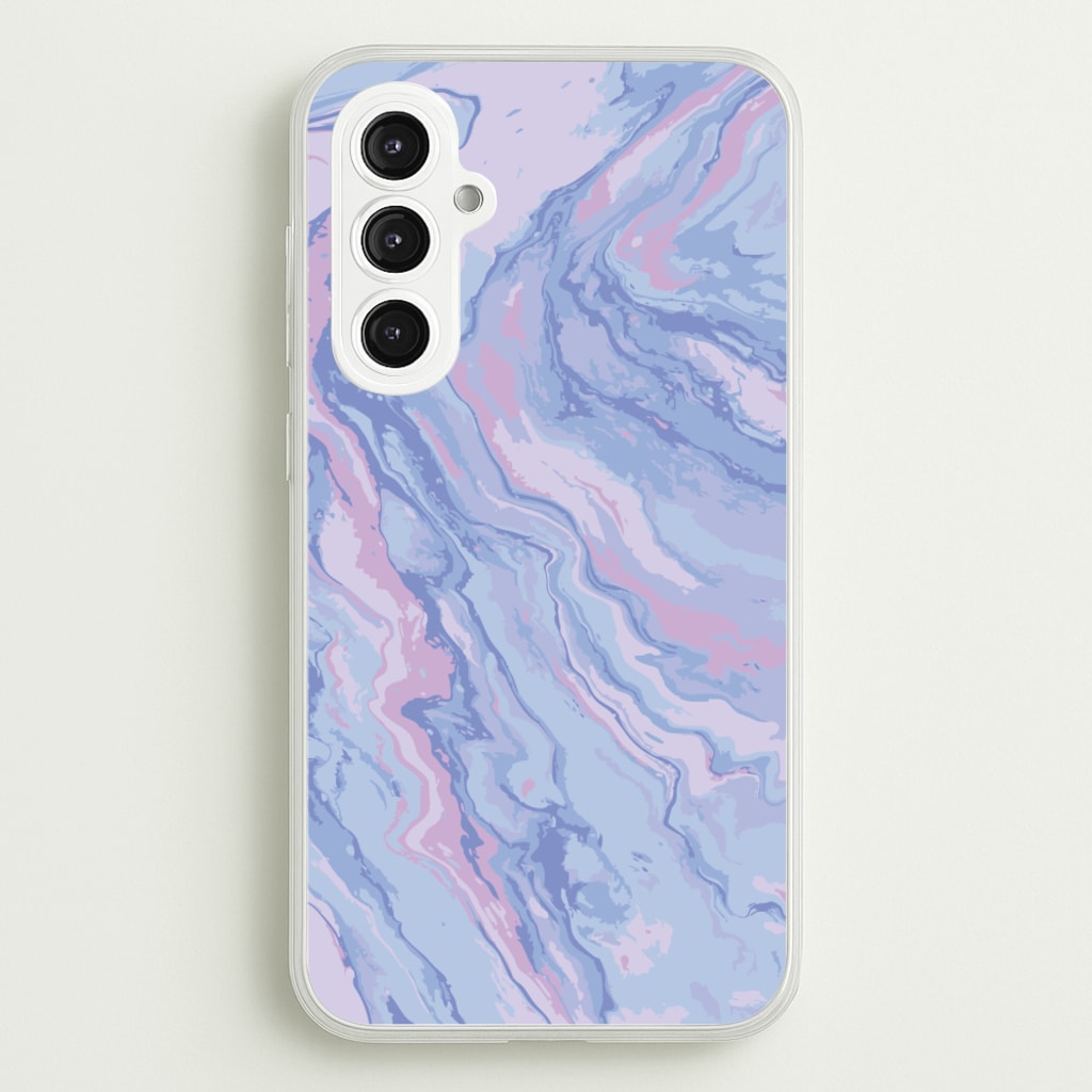 Purple Cloudy Marble - Marble Phone Case for Galaxy S23FE