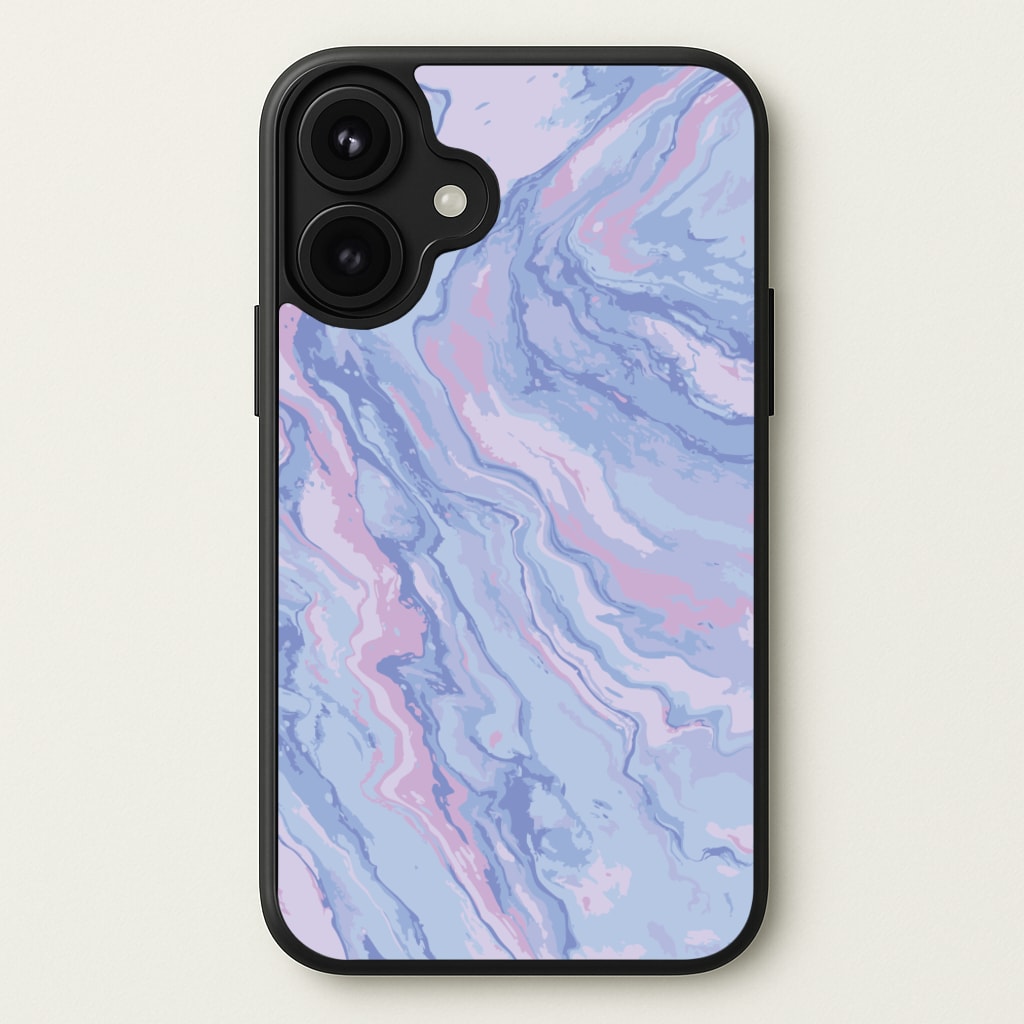 Purple Cloudy Marble Phone Case for iPhone 17