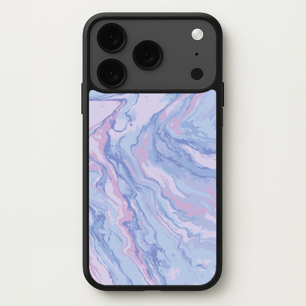 Purple Cloudy Marble Phone Case for iPhone 17 Pro