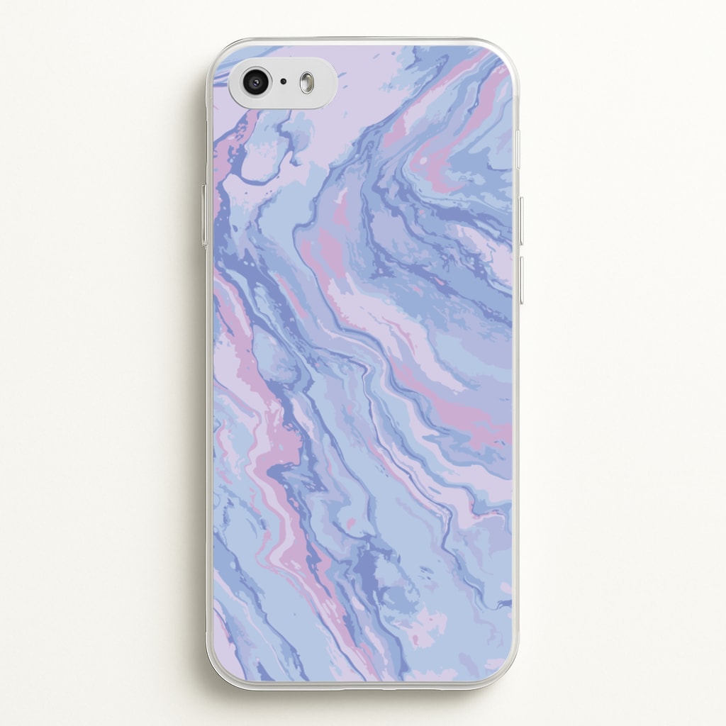Purple Cloudy Marble - Marble Phone Case for iPhone 5 / 5s / SE 2016