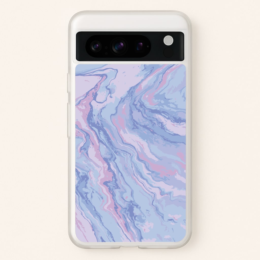 Purple Cloudy Marble - Marble Phone Case for Google Pixel 8 Pro