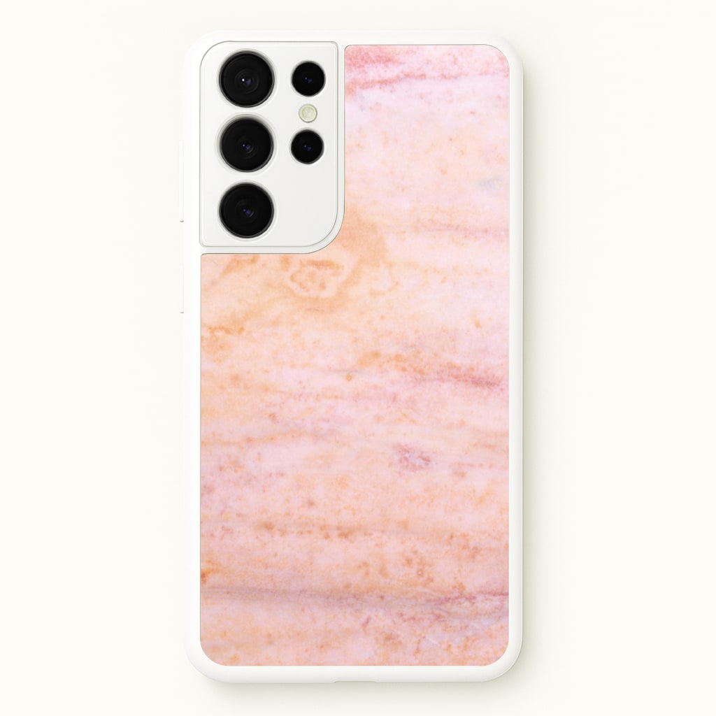 Ombre Rose Gold Marble - Marble Phone Case for Galaxy S21 Ultra
