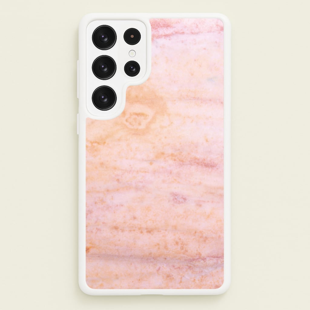 Ombre Rose Gold Marble - Marble Phone Case for Galaxy S22 Ultra