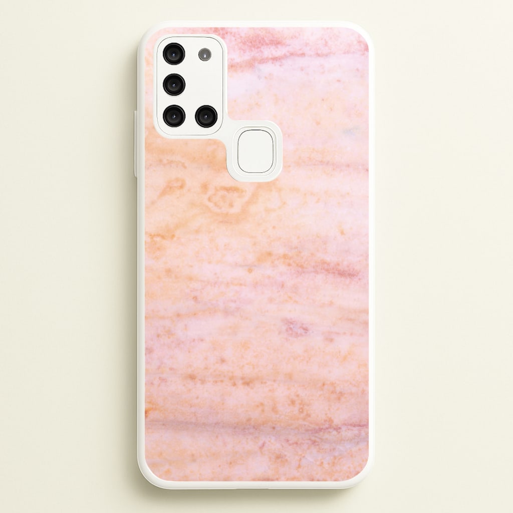 Ombre Rose Gold Marble - Marble Phone Case for Galaxy A21s