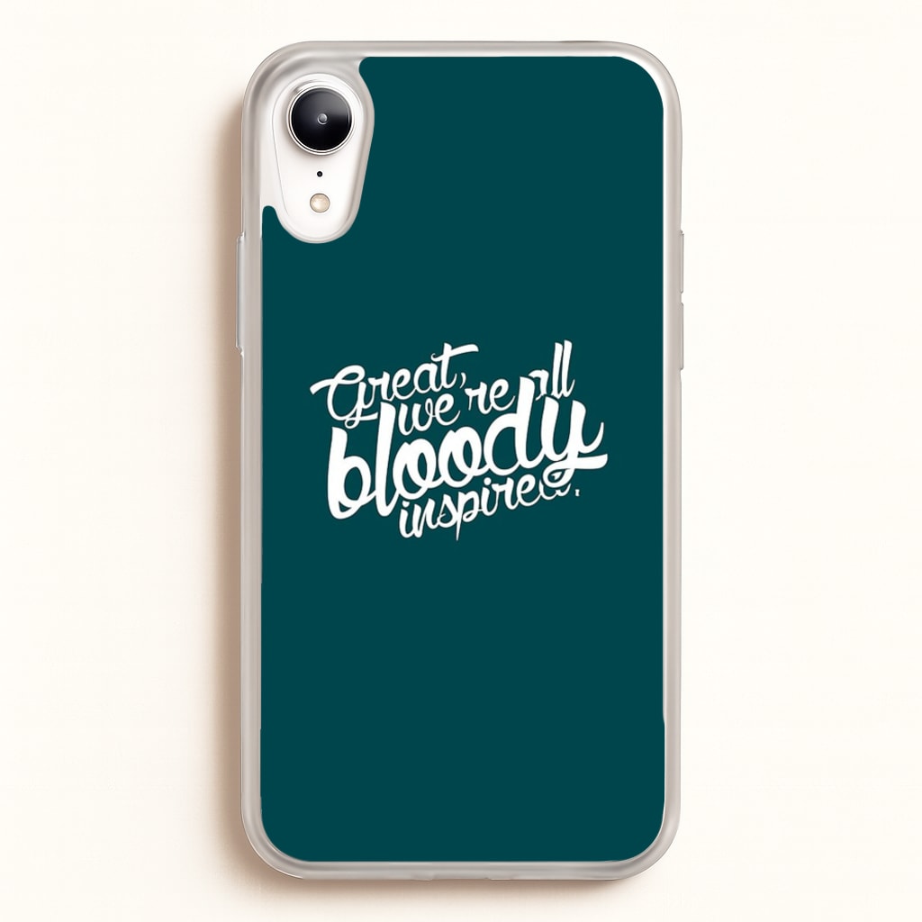 Great, We're All Bloody Inspired - Maze - Maze Runner Phone Case for iPhone XR