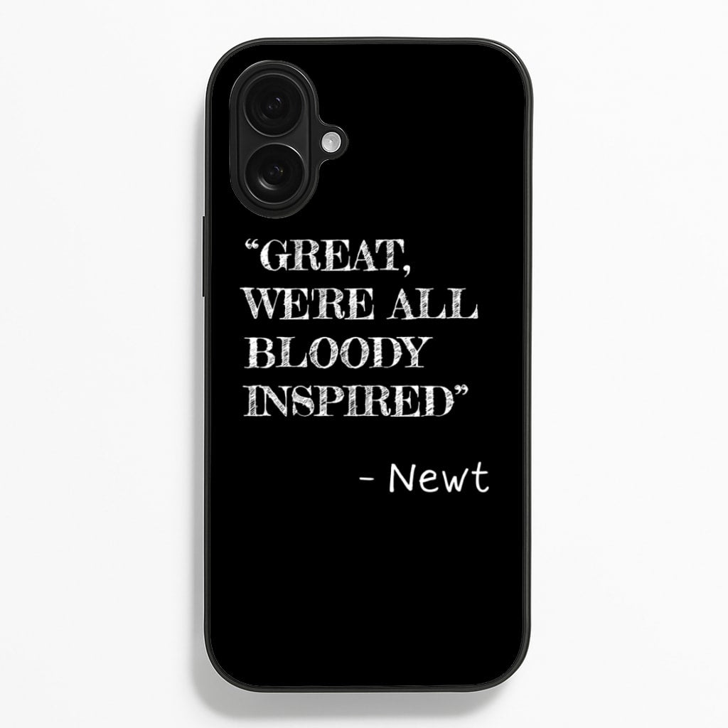 Great, We're All Bloody Inspired - Newt - Maze Runner Phone Case for iPhone 16 Plus