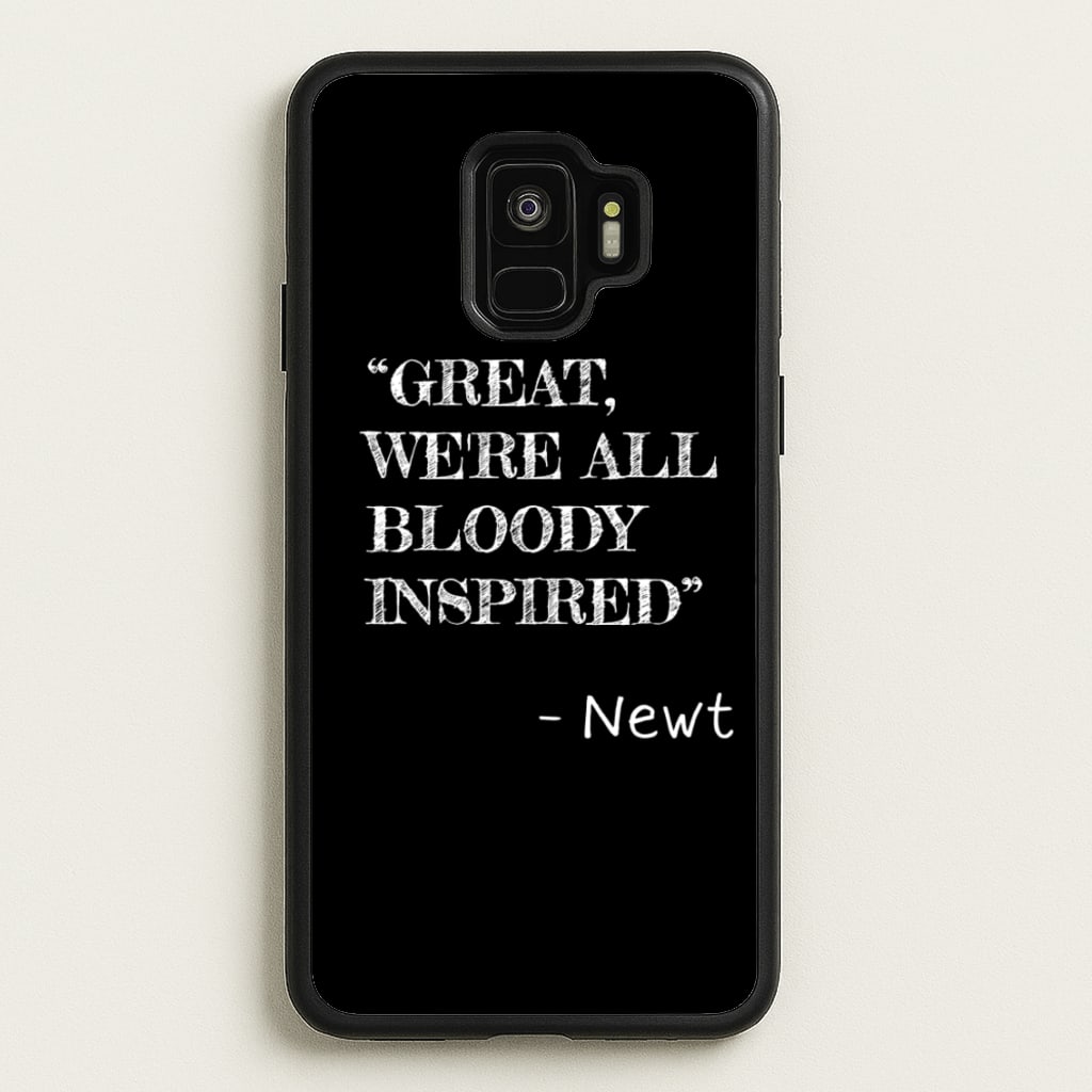 Great, We're All Bloody Inspired - Newt - Maze Runner Phone Case for Galaxy S9