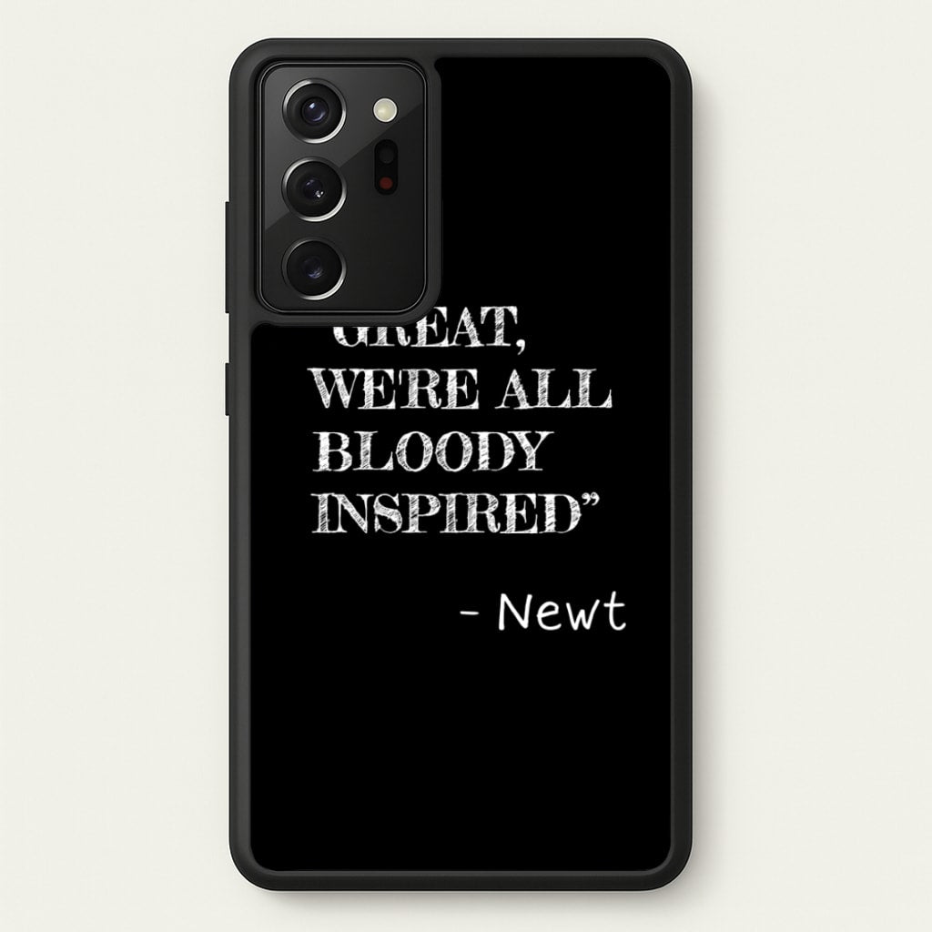 Great, We're All Bloody Inspired - Newt - Maze Runner Phone Case for Galaxy Note 20 Ultra
