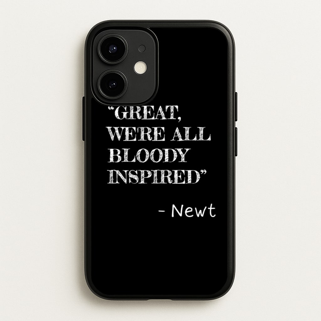 Great, We're All Bloody Inspired - Newt - Maze Runner Phone Case for iPhone 12 / 12 Pro