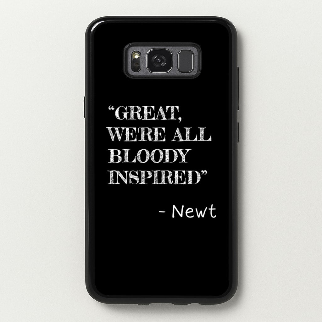 Great, We're All Bloody Inspired - Newt - Maze Runner Phone Case for Galaxy S8 Plus
