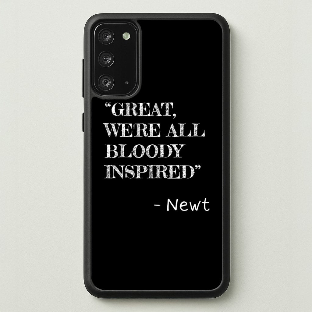 Great, We're All Bloody Inspired - Newt - Maze Runner Phone Case for Galaxy Note 20