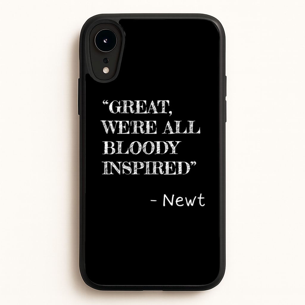 Great, We're All Bloody Inspired - Newt - Maze Runner Phone Case for iPhone XR