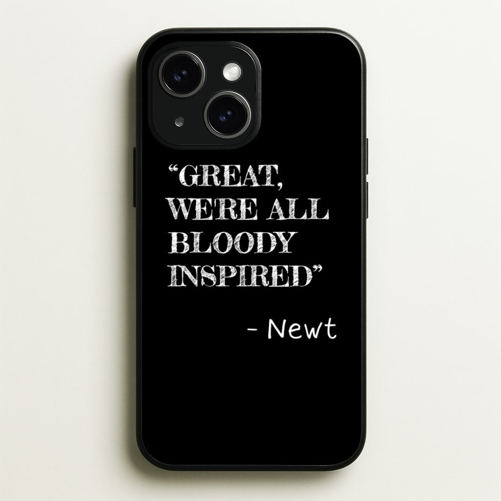 Great, We're All Bloody Inspired - Newt - Maze Runner Phone Case for iPhone 14 Plus