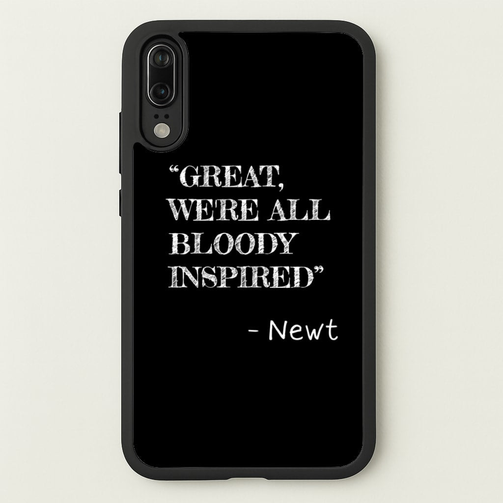 Great, We're All Bloody Inspired - Newt - Maze Runner Phone Case for Huawei P20
