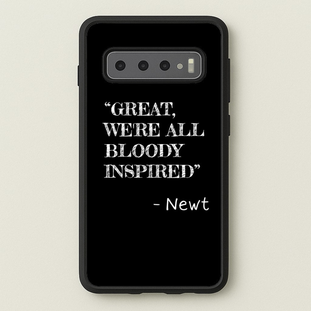 Great, We're All Bloody Inspired - Newt - Maze Runner Phone Case for Galaxy S10