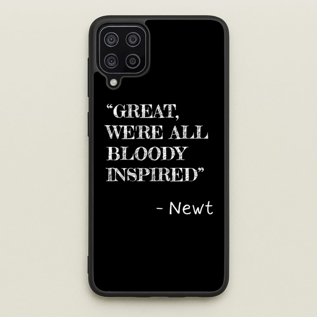 Great, We're All Bloody Inspired - Newt - Maze Runner Phone Case for Galaxy A12