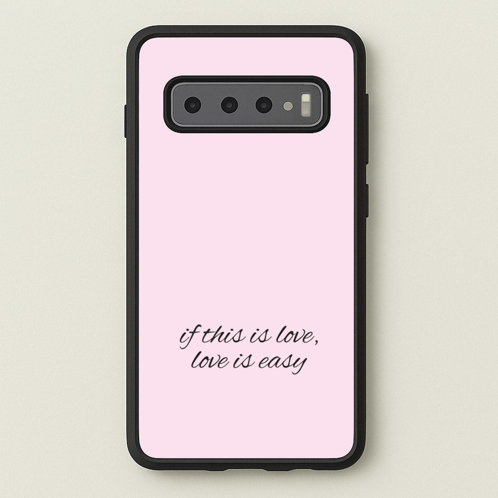 If This Is Love, Love Is Easy - McBand - McFly Phone Case for Galaxy S10