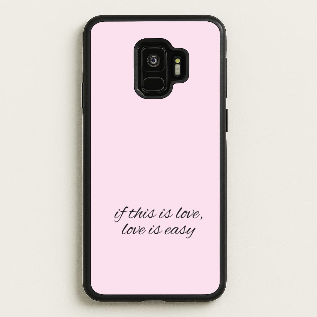 If This Is Love, Love Is Easy - McBand - McFly Phone Case for Galaxy S9
