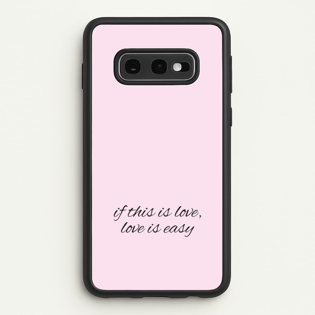 If This Is Love, Love Is Easy - McBand - McFly Phone Case for Galaxy S10e