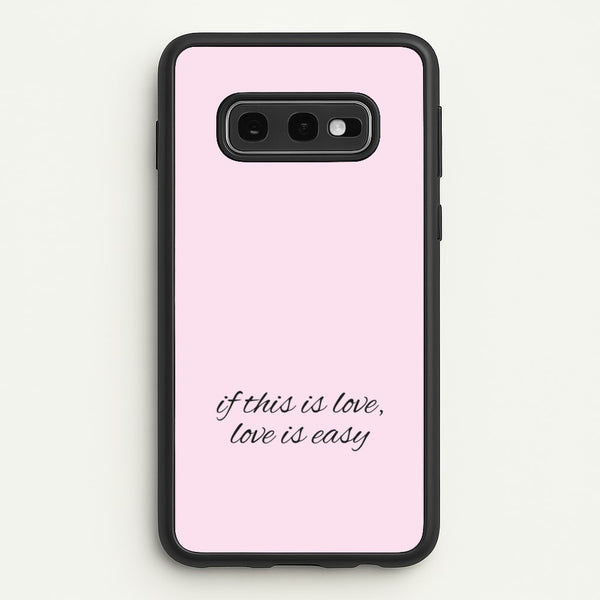 If This Is Love, Love Is Easy - McBand - McFly Phone Case for Galaxy S10e