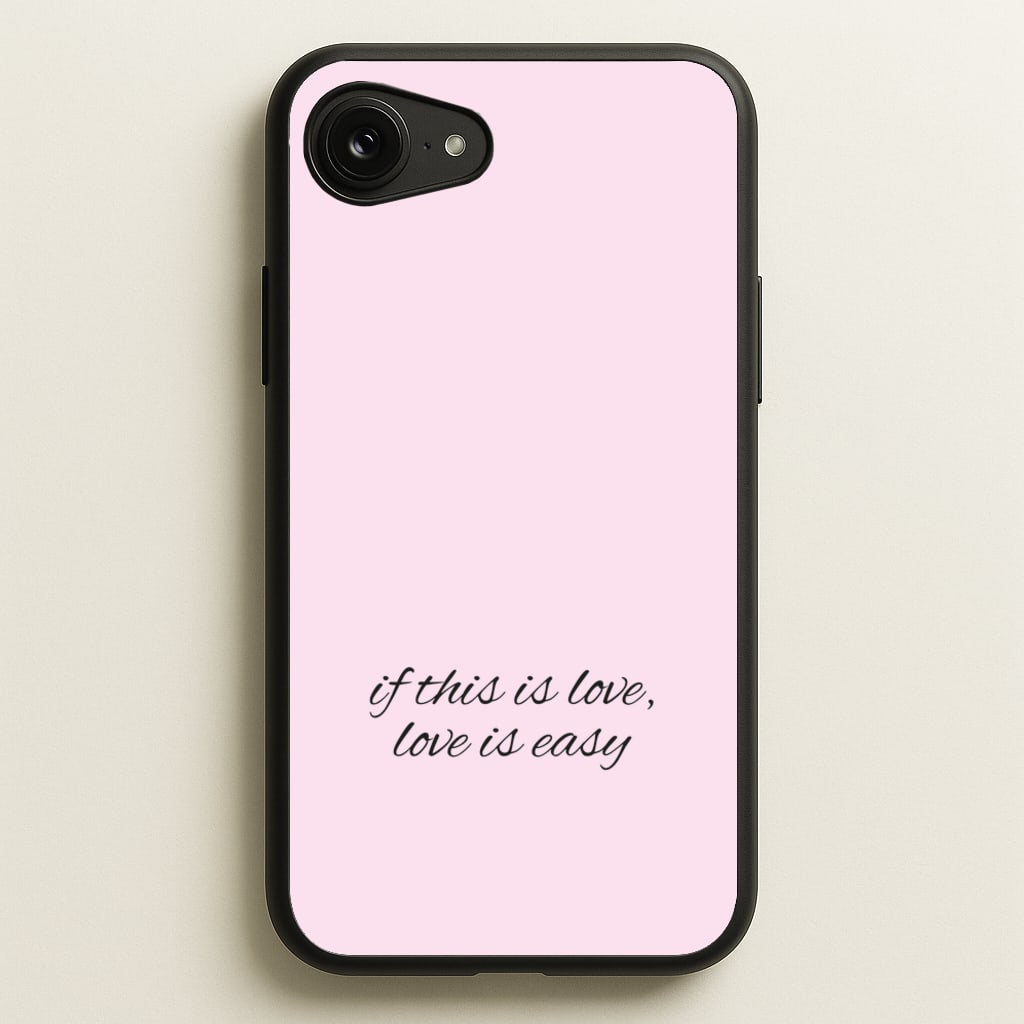 If This Is Love, Love Is Easy - McBand - McFly Phone Case for iPhone 16e