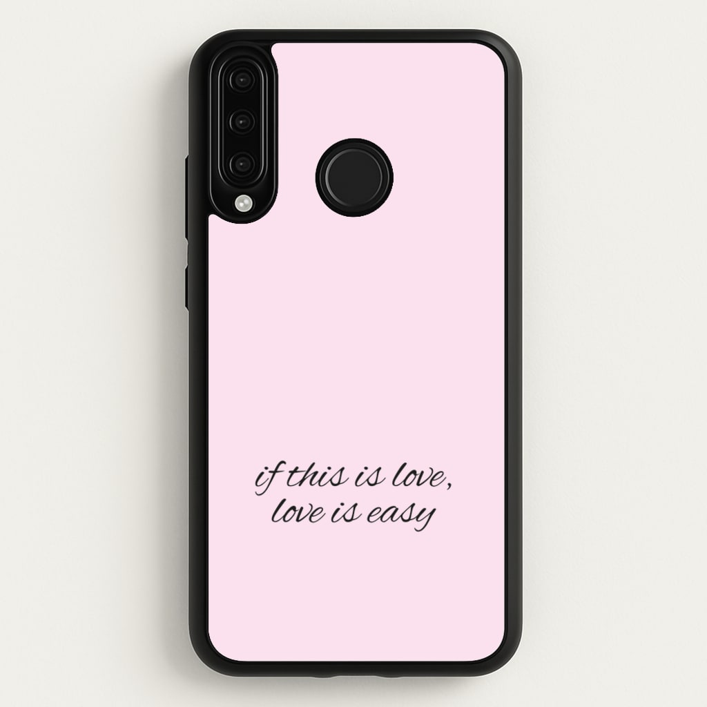 If This Is Love, Love Is Easy - McBand - McFly Phone Case for Huawei P30 Lite