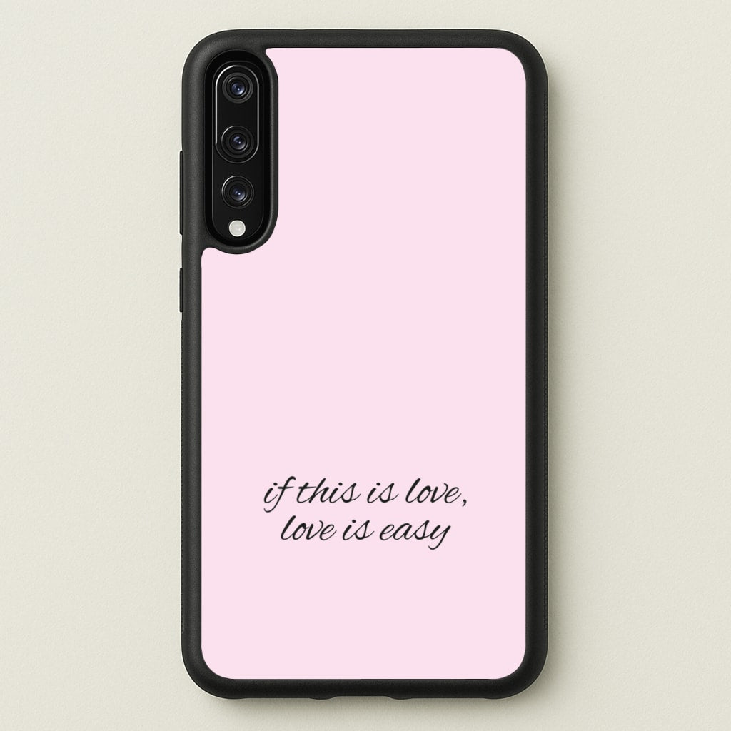 If This Is Love, Love Is Easy - McBand - McFly Phone Case for Huawei P20 Pro