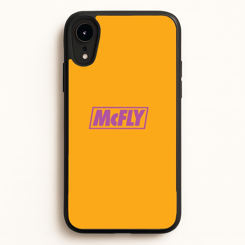 Yellow And Purple - McBand - McFly Phone Case for iPhone XR