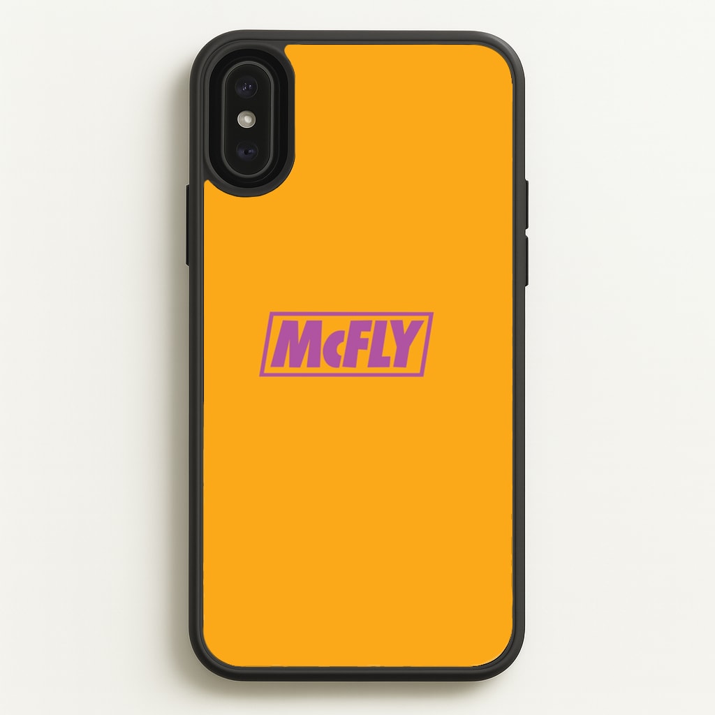 Yellow And Purple - McBand - McFly Phone Case for iPhone XS Max