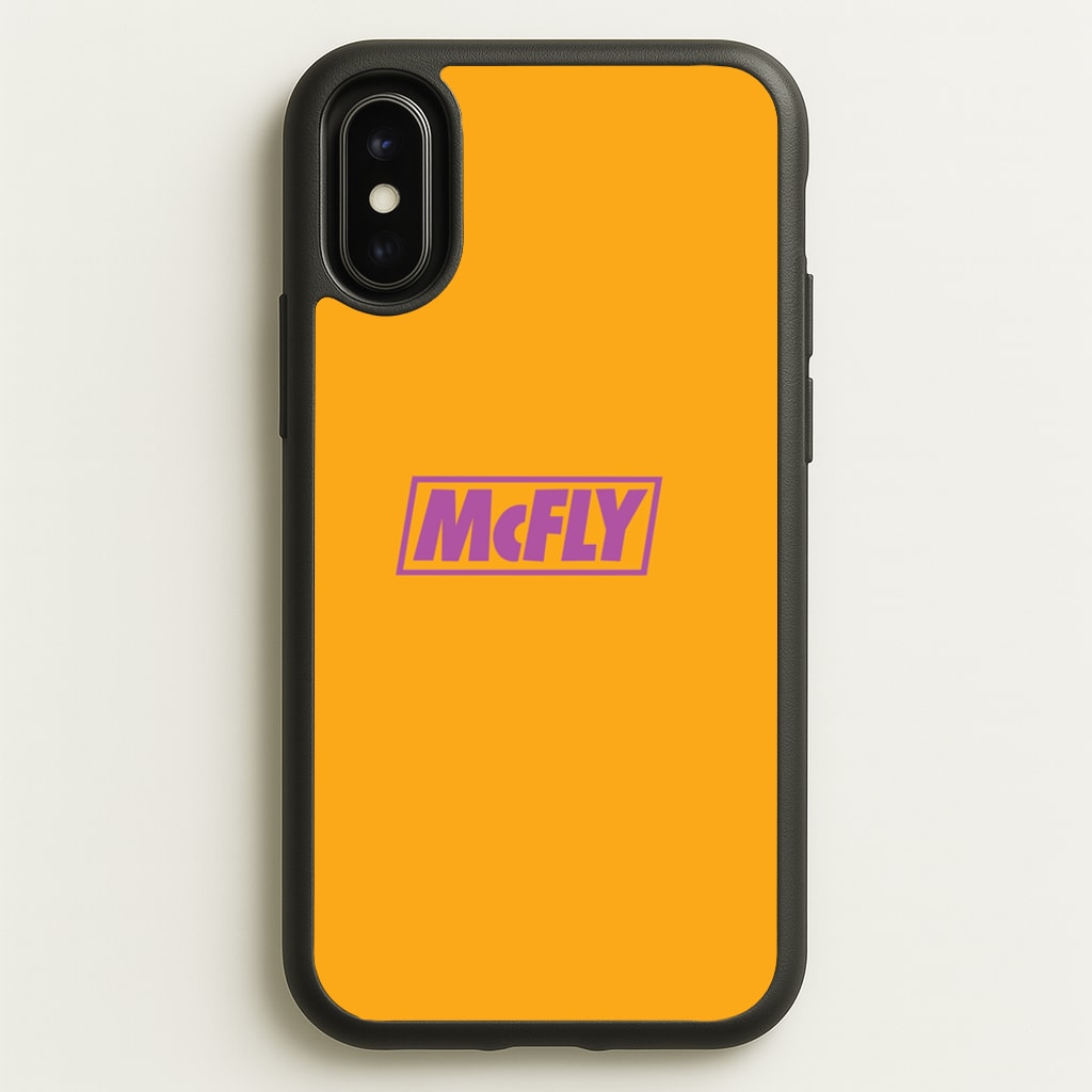 Yellow And Purple - McBand - McFly Phone Case for iPhone X / XS