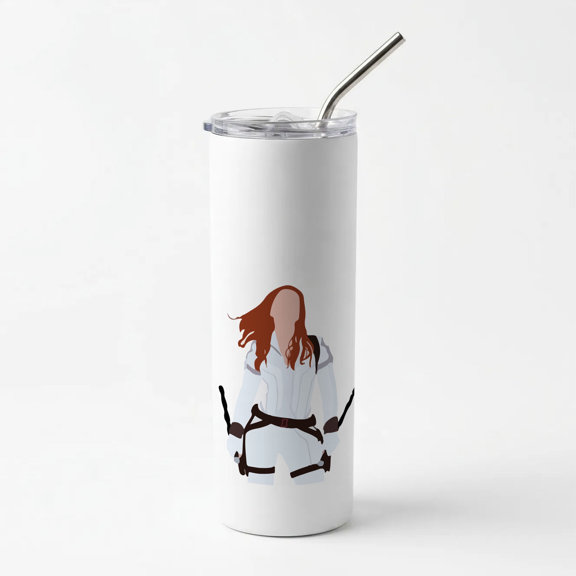 Black Widow Skinny Tumbler