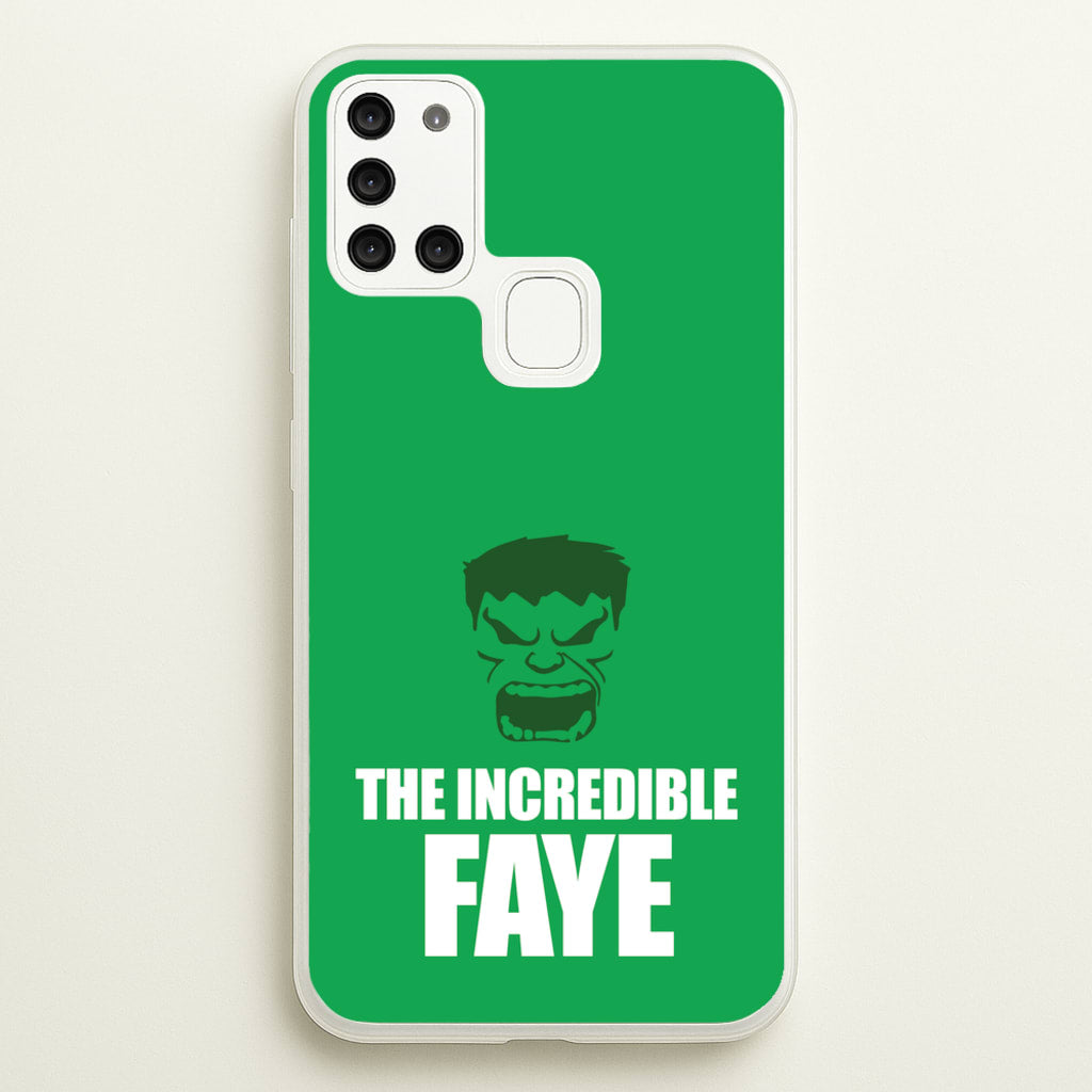 Hulk - Personalised Superhero Comic - Marvel Phone Case for Galaxy A21s