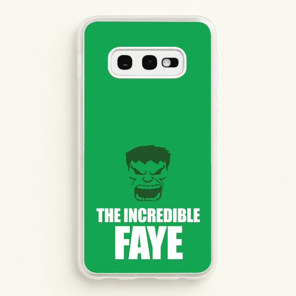 Hulk - Personalised Superhero Comic - Marvel Phone Case for Galaxy S10e