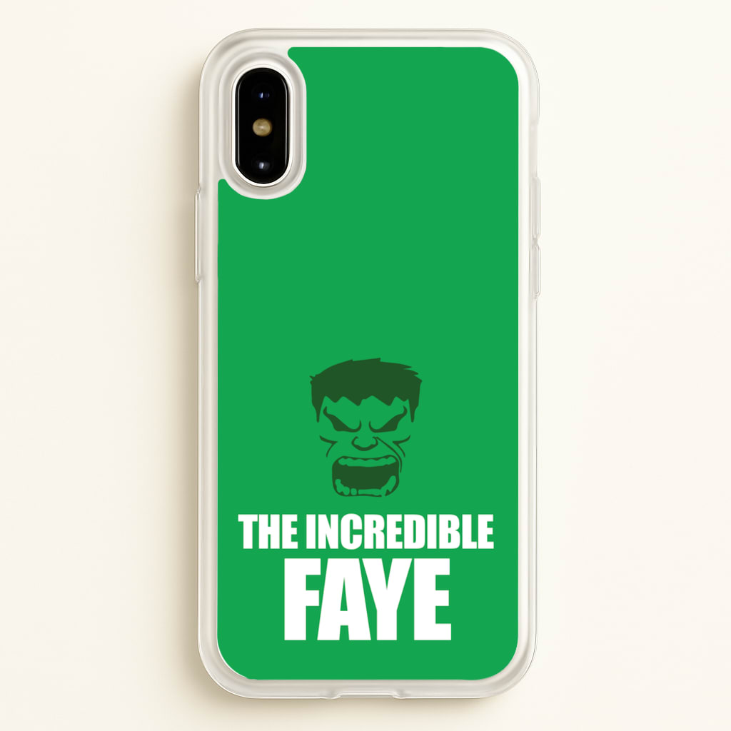 Hulk - Personalised Superhero Comic - Marvel Phone Case for iPhone X / XS
