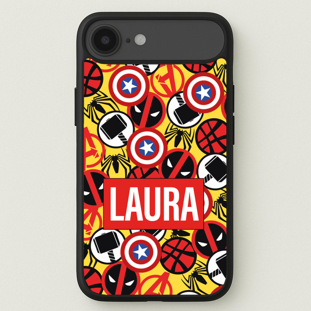 Collage - Personalised Superhero Comic Phone Case for iPhone 17 Air