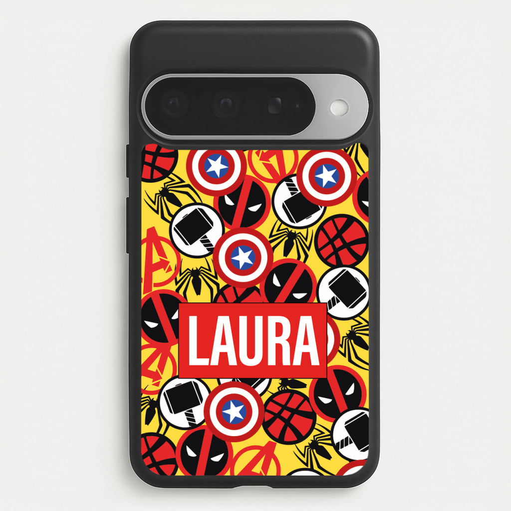 Collage - Personalised Superhero Comic Phone Case for Google Pixel 10 Pro XL