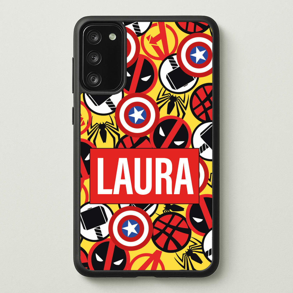 Collage - Personalised Superhero Comic - Marvel Phone Case for Galaxy S20FE