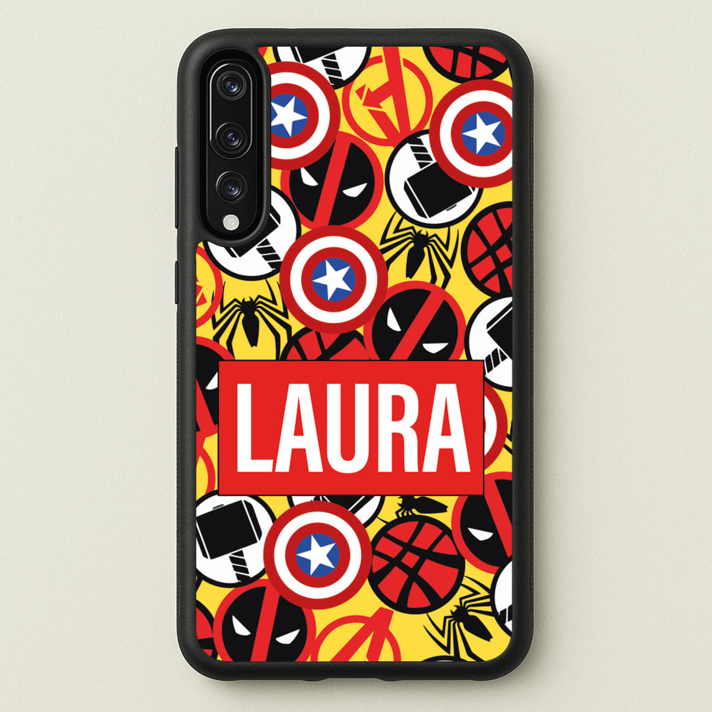 Collage - Personalised Superhero Comic - Marvel Phone Case for Huawei P20 Pro