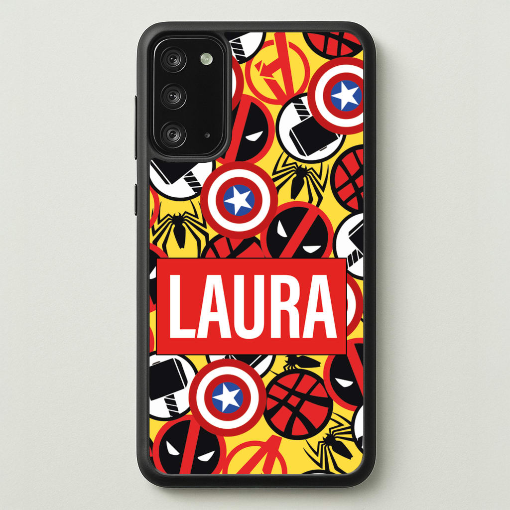 Collage - Personalised Superhero Comic - Marvel Phone Case for Galaxy Note 20